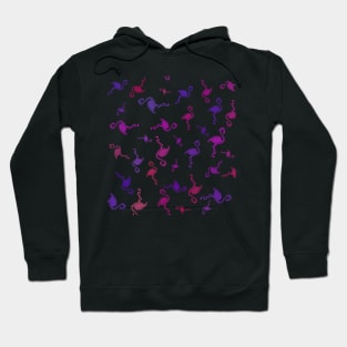 flamingo art pattern Hoodie